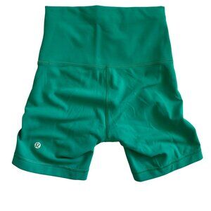 Lululemon Wunder Train High Rise Short 6” Emerald Green Size 2